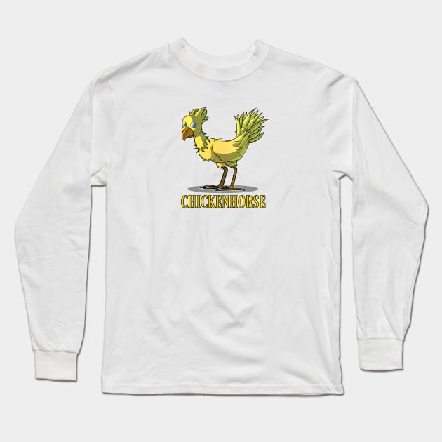 Chocobo Chickenhorse Long Sleeve T-Shirt by JenEric Eric